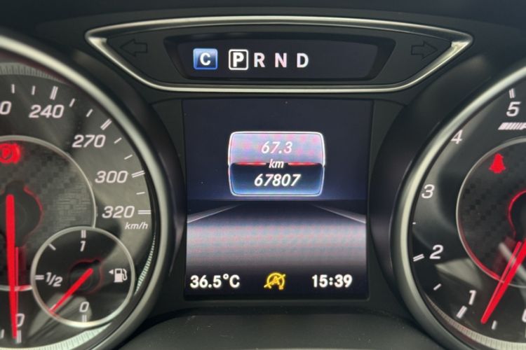 Used Mercedes-Benz GLA AMG 2017 AMG GLA 45 4MATIC Night Thunder Limited Edition Odometer Close Up