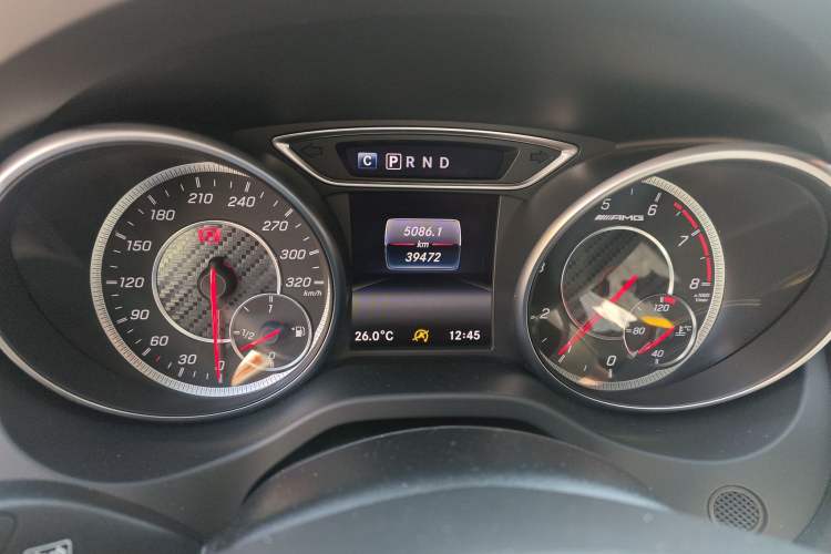 Used Mercedes-Benz GLA AMG 2017 AMG GLA 45 4MATIC Night Thunder Limited Edition Odometer Close Up