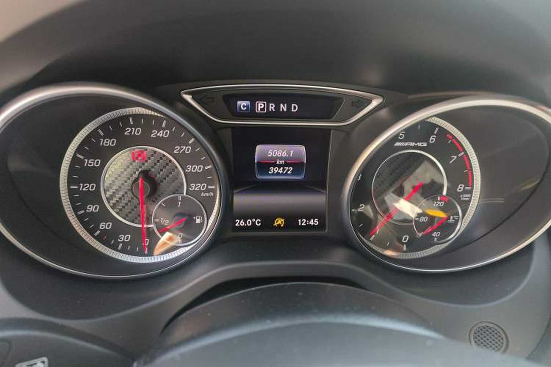 Used Mercedes-Benz GLA AMG 2017 AMG GLA 45 4MATIC Night Thunder Limited Edition Odometer Close Up