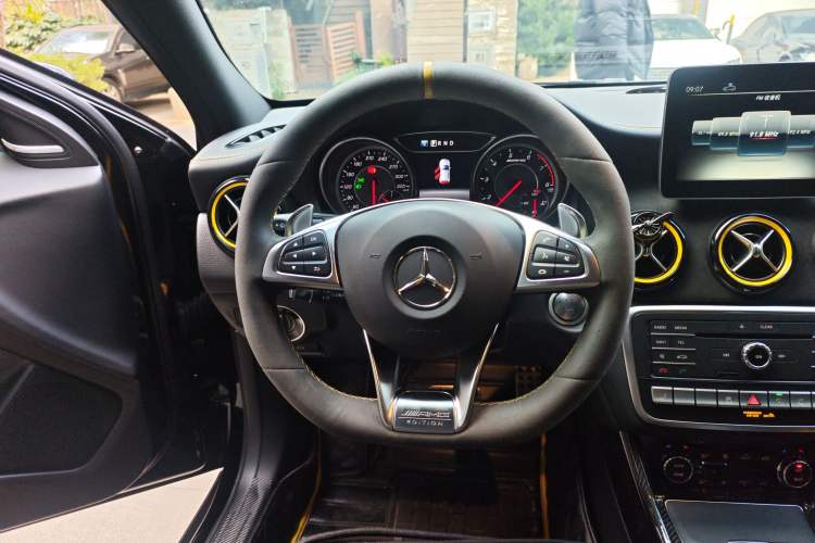 Used Mercedes-Benz GLA AMG 2017 AMG GLA 45 4MATIC Night Thunder Limited Edition Steering Wheel