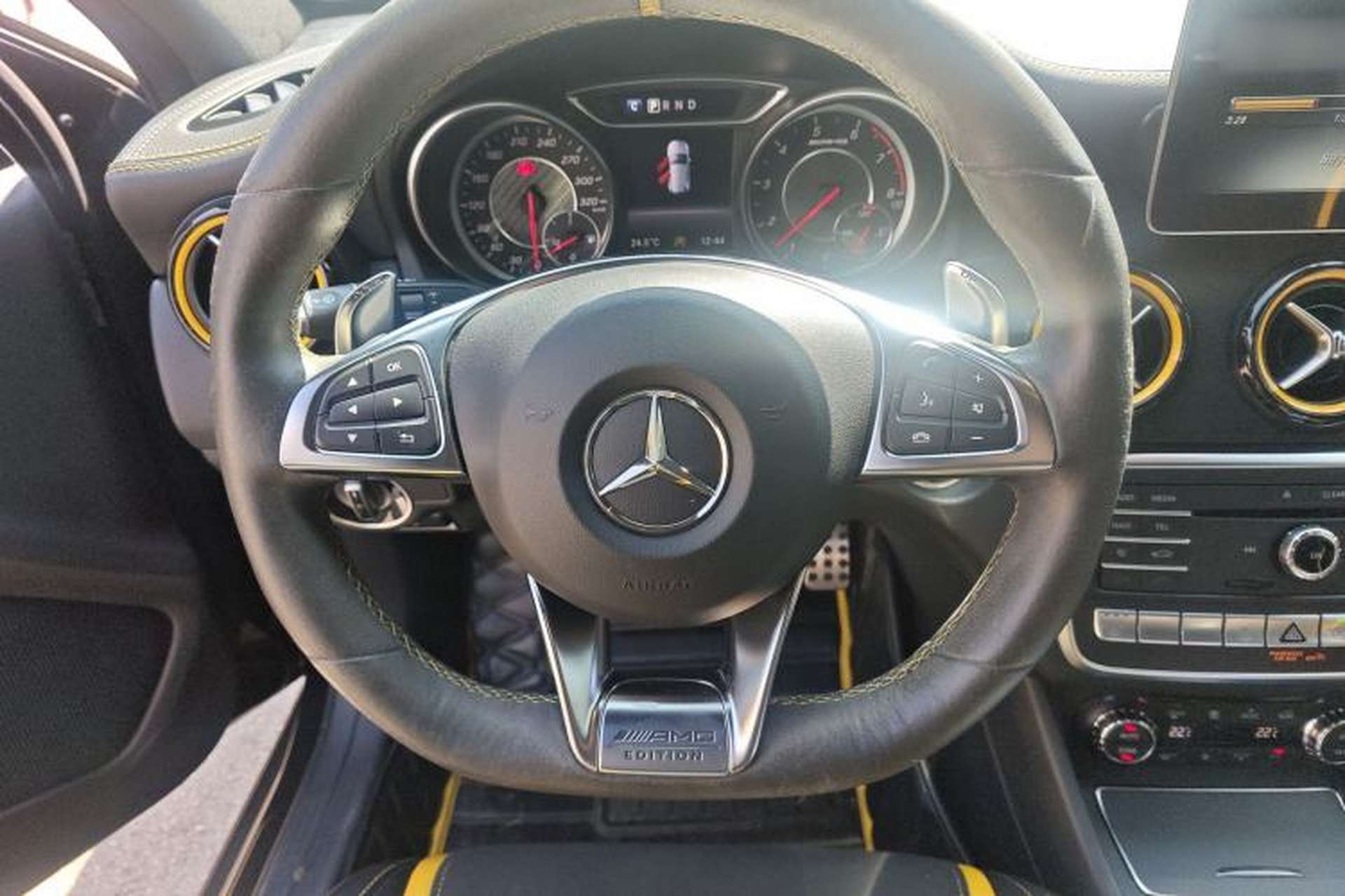 Used Mercedes-Benz GLA AMG 2017 AMG GLA 45 4MATIC Night Thunder Limited Edition Steering Wheel