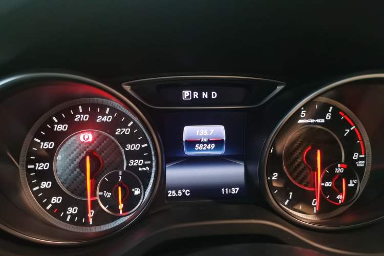 Used Mercedes-Benz GLA AMG 2017 Facelifted AMG GLA 45 4MATIC Odometer Close Up