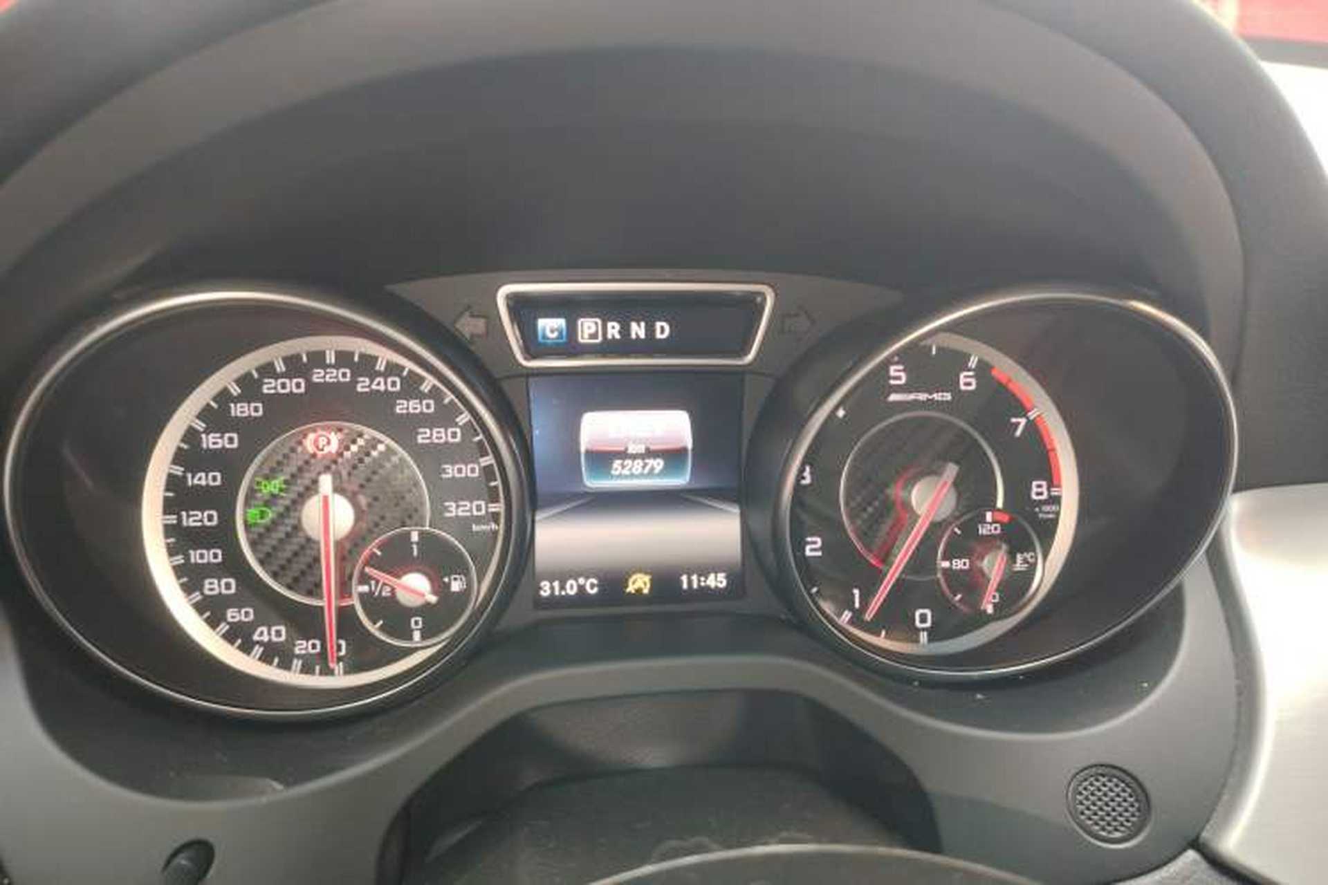 Used Mercedes-Benz GLA AMG 2017 AMG GLA 45 4MATIC Odometer Close Up