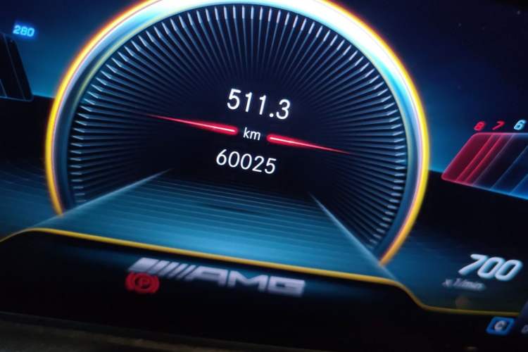 Used Mercedes-Benz GLA AMG  Odometer Close Up