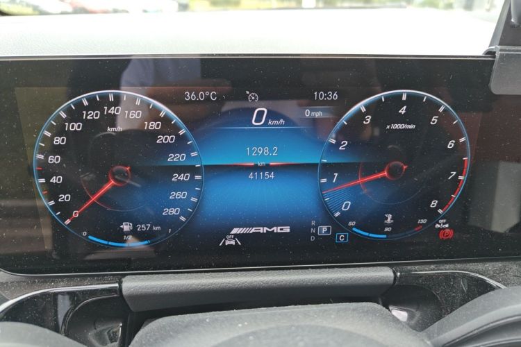 Used Mercedes-Benz GLA AMG 2022 AMG GLA 35 4MATIC Odometer Close Up