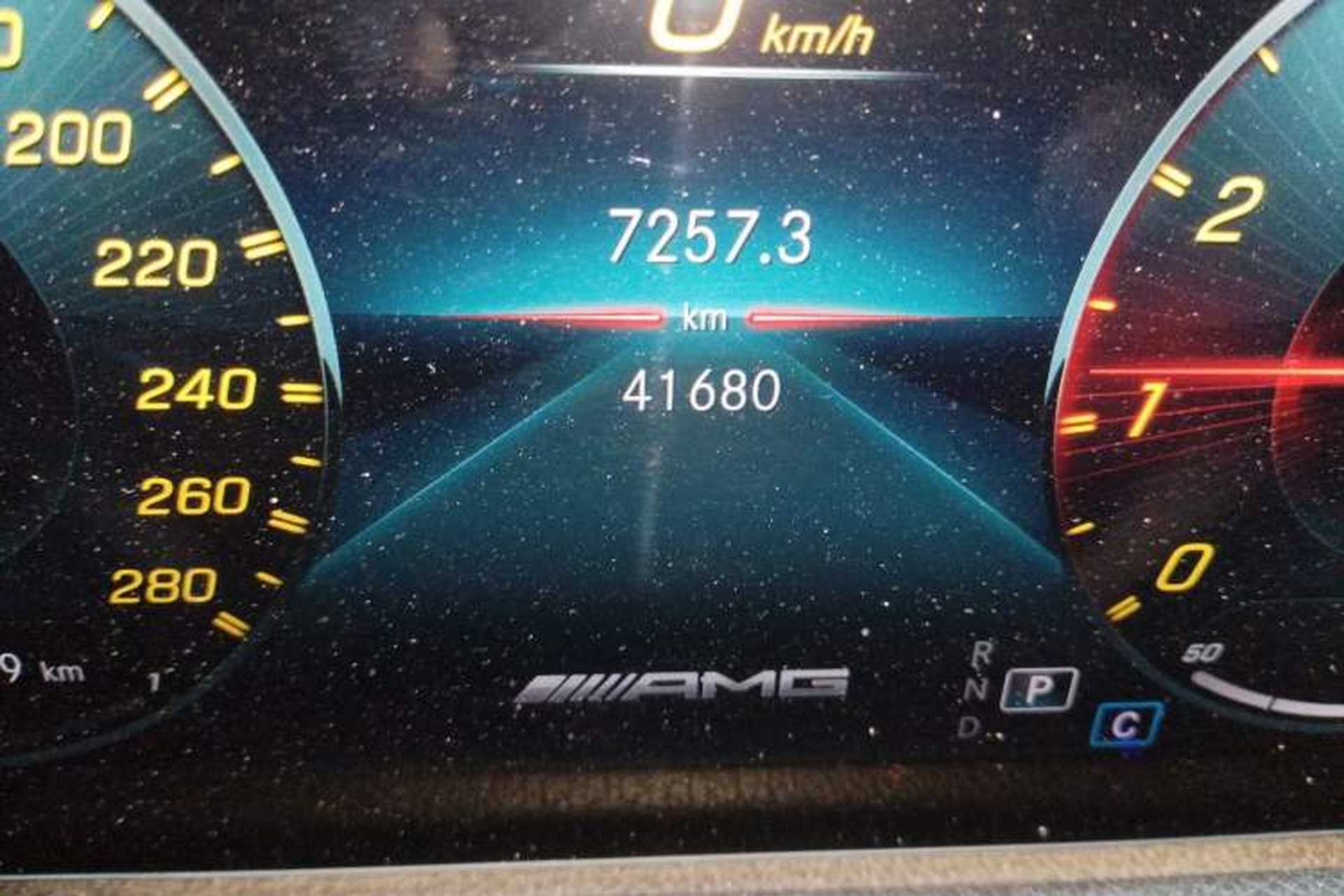 Used Mercedes-Benz GLA AMG 2022 AMG GLA 35 4MATIC Odometer Close Up