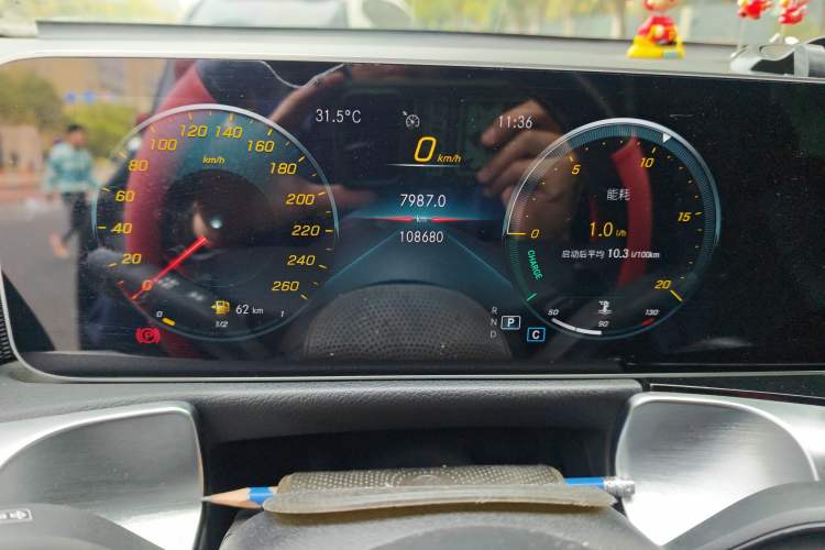 Used Mercedes-Benz GLB 2020 GLB 180 Fashion Model Odometer Close Up