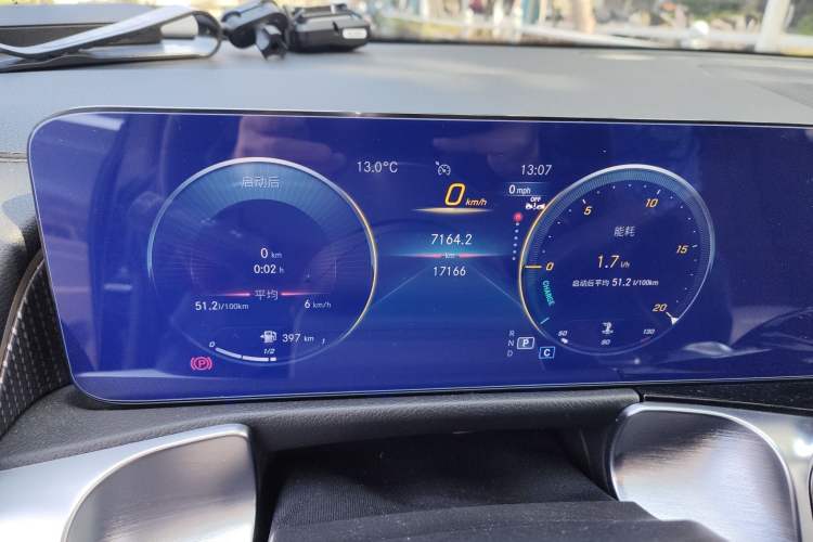 Used Mercedes-Benz GLB 2023 GLB 220 4MATIC Odometer Close Up
