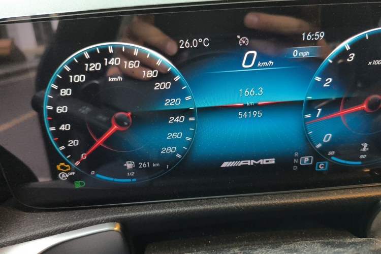 Used Mercedes-Benz GLB AMG 2021 AMG GLB 35 4MATIC Odometer Close Up