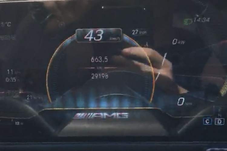 Used Mercedes-Benz GLB AMG 2023 AMG GLB 35 4MATIC Odometer Close Up