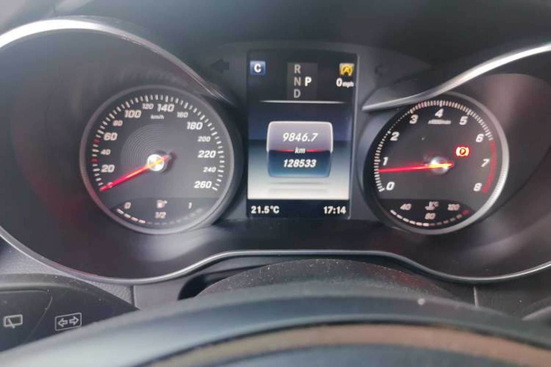 Used Mercedes-Benz GLC 2016 GLC 200 4MATIC Odometer Close Up