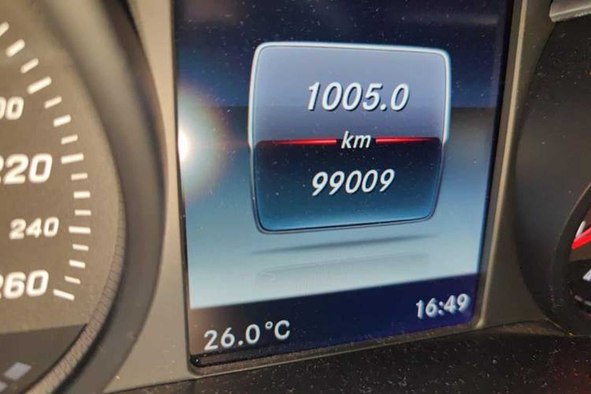 Used Mercedes-Benz GLC 2016 GLC 300 4MATIC Dynamic Model Odometer Close Up