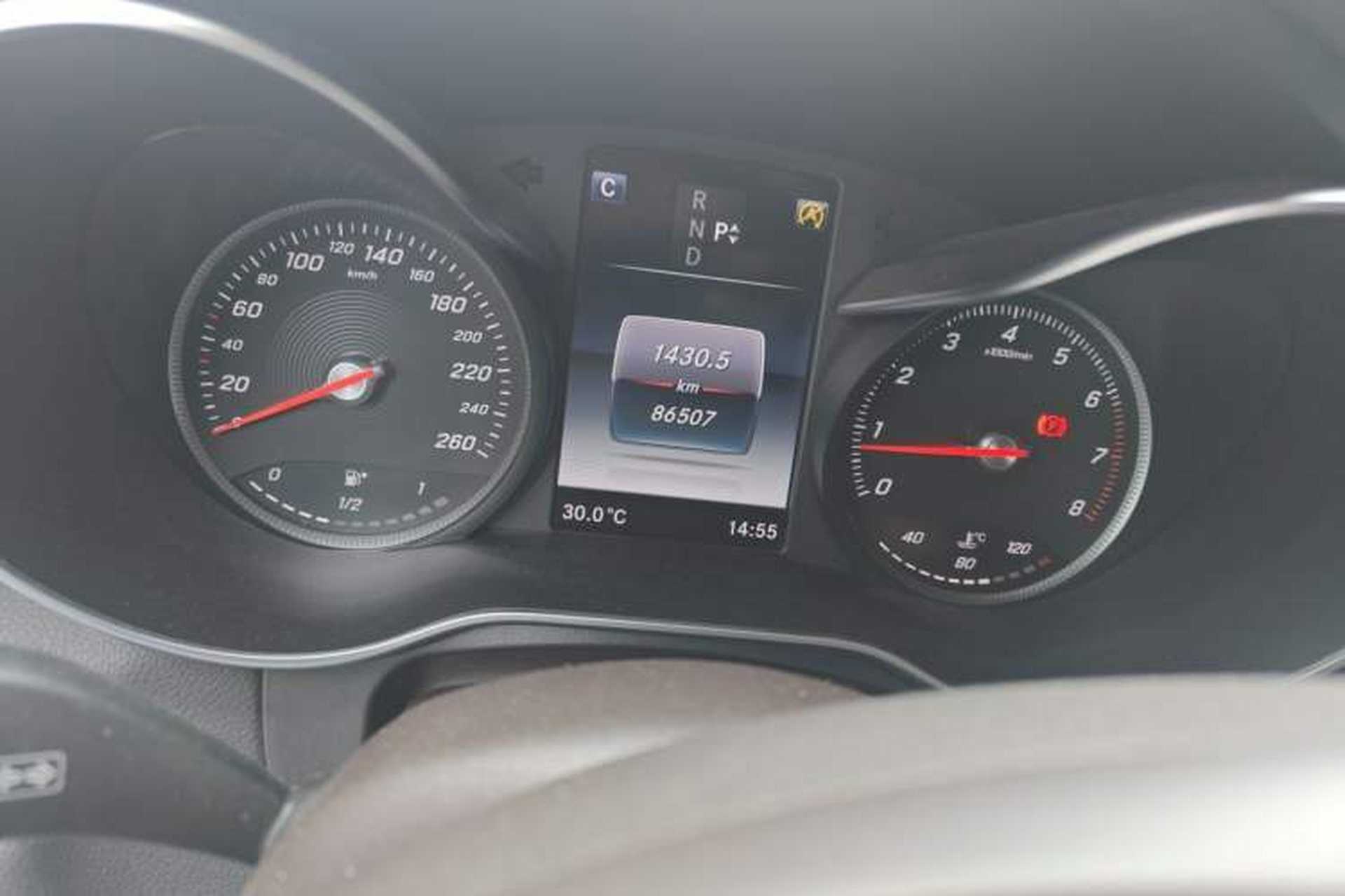 Used Mercedes-Benz GLC 2016 GLC 260 4MATIC Luxury Model Odometer Close Up