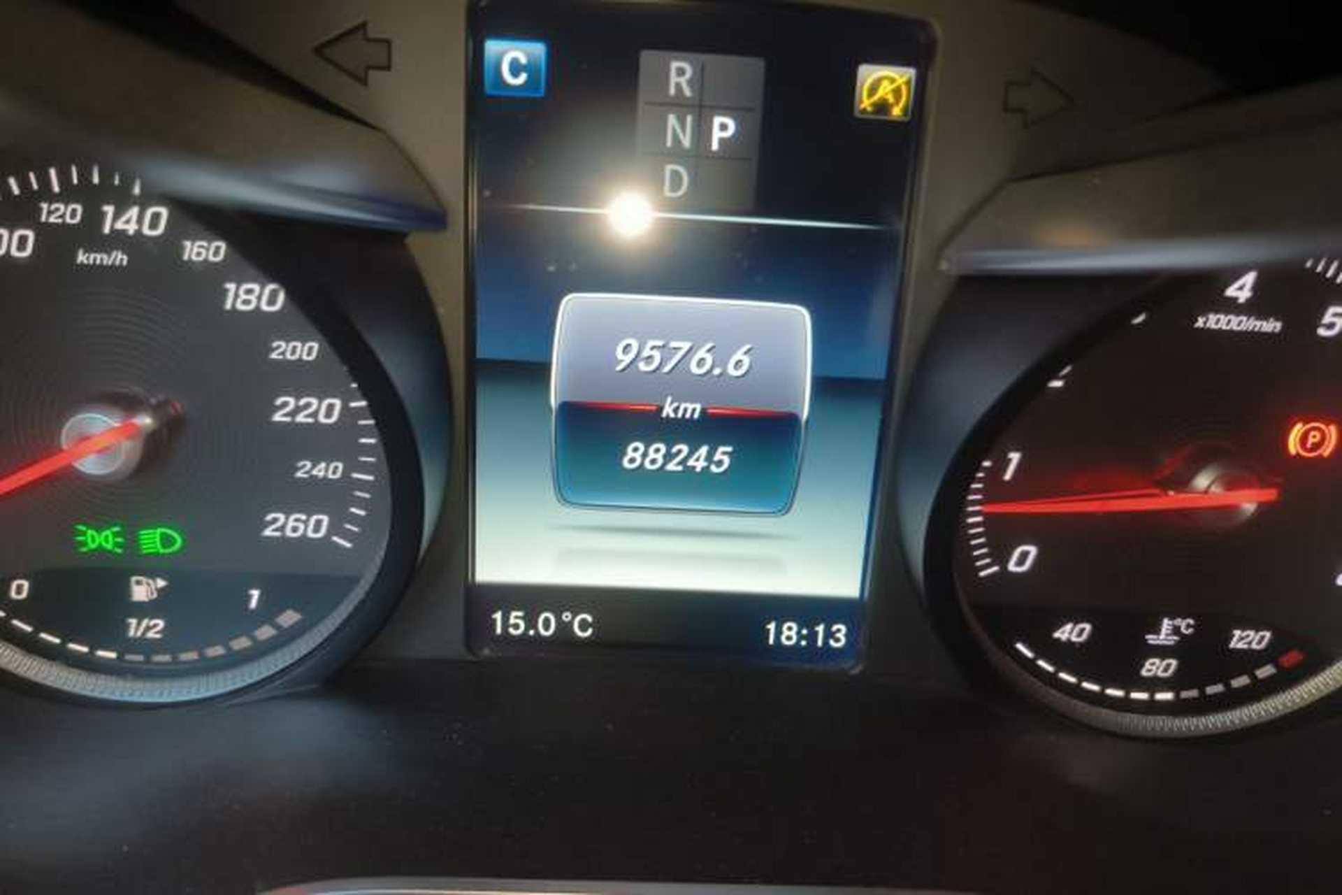 Used Mercedes-Benz GLC 2016 GLC 200 4MATIC Odometer Close Up