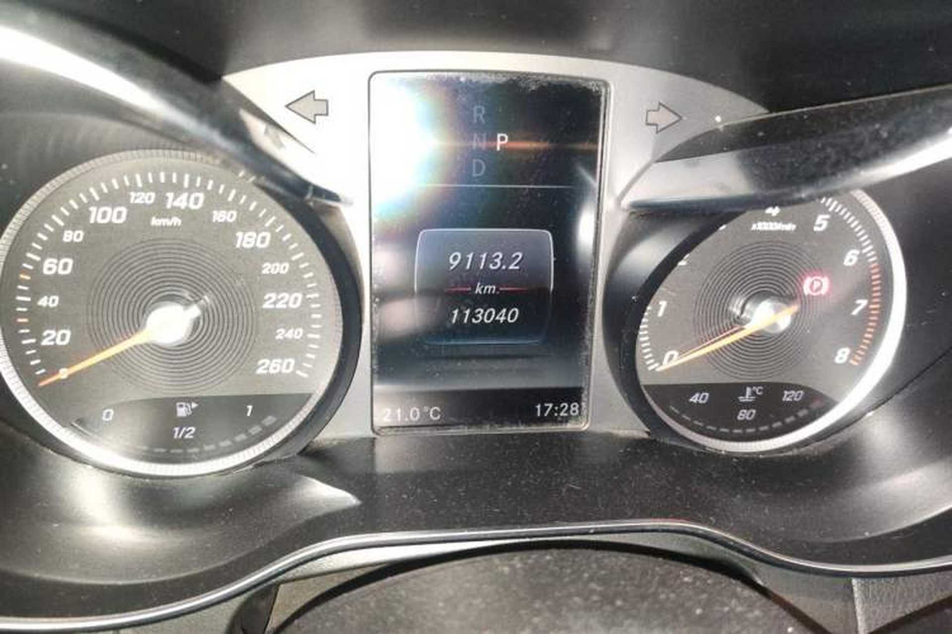 Used Mercedes-Benz GLC 2016 GLC 200 4MATIC Odometer Close Up