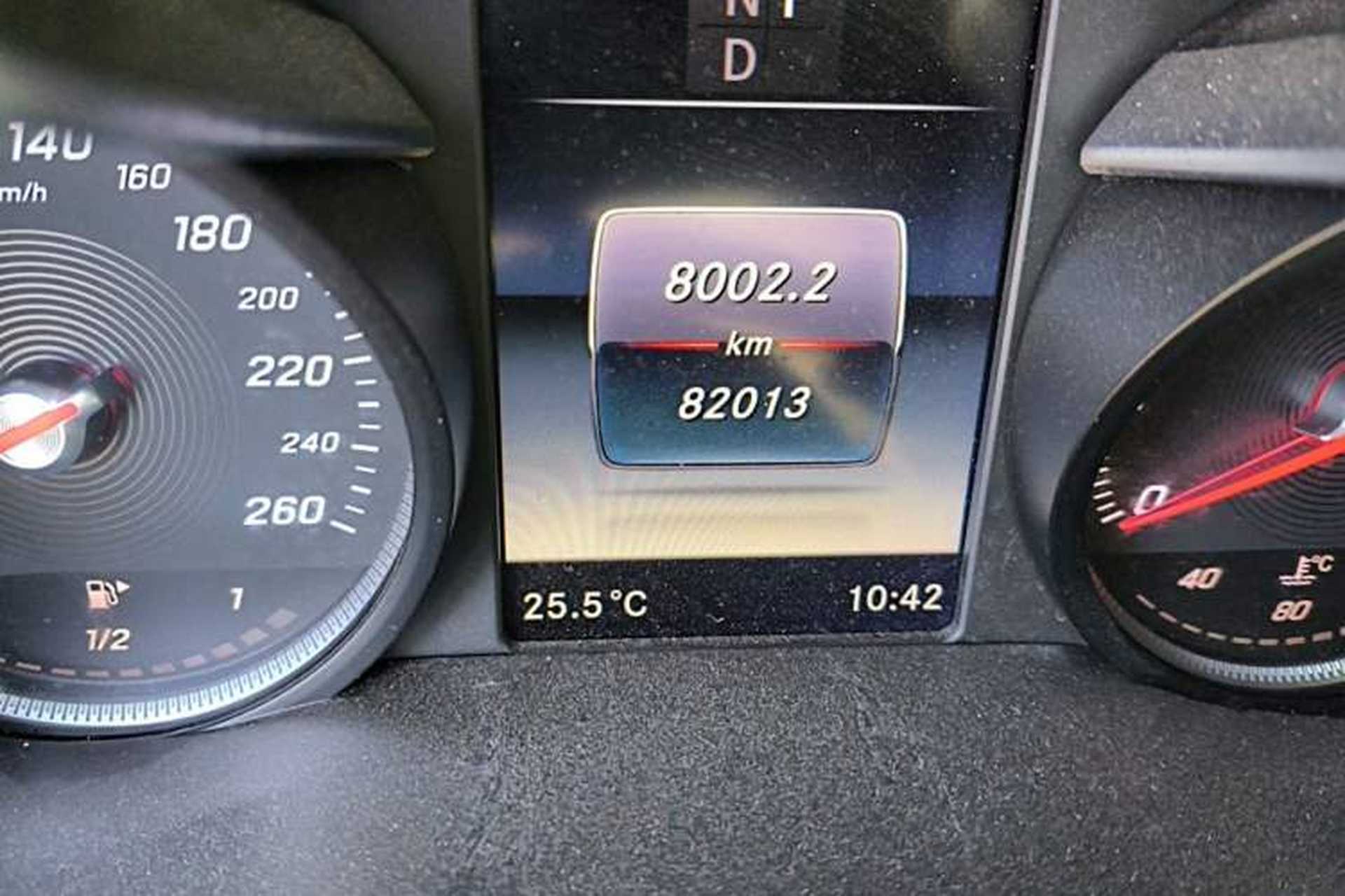 Used Mercedes-Benz GLC 2016 GLC 260 4MATIC Dynamic Edition Odometer Close Up