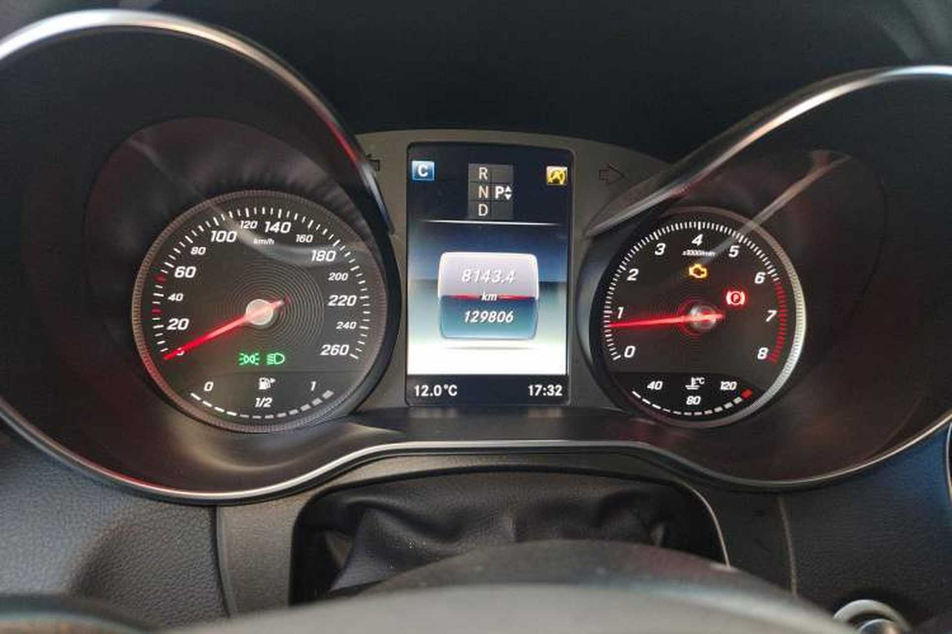 Used Mercedes-Benz GLC 2017 GLC 260 4MATIC Dynamic Edition Odometer Close Up