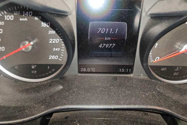 Used Mercedes-Benz GLC 2017 GLC 200 4MATIC Odometer Close Up