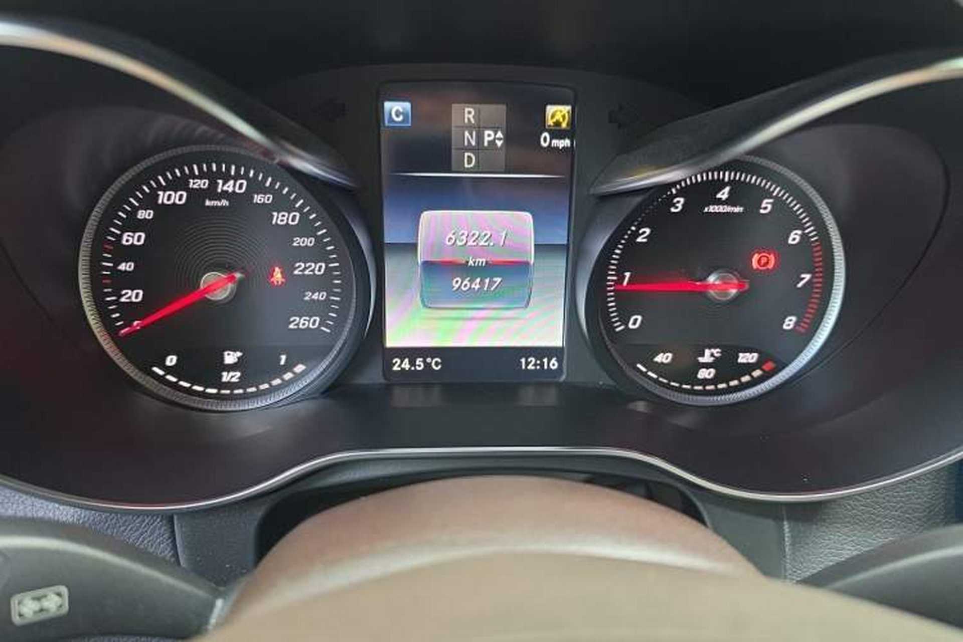 Used Mercedes-Benz GLC 2019 GLC 300 L 4MATIC Dynamic Model Odometer Close Up