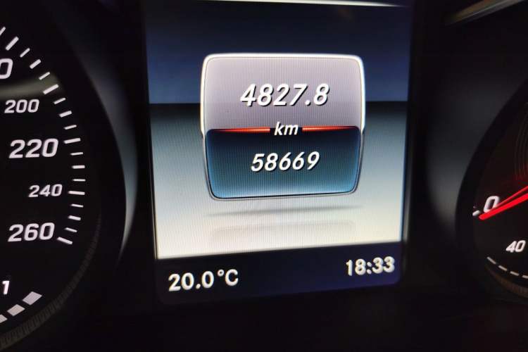 Used Mercedes-Benz GLC 2019 GLC 200 L 4MATIC Odometer Close Up