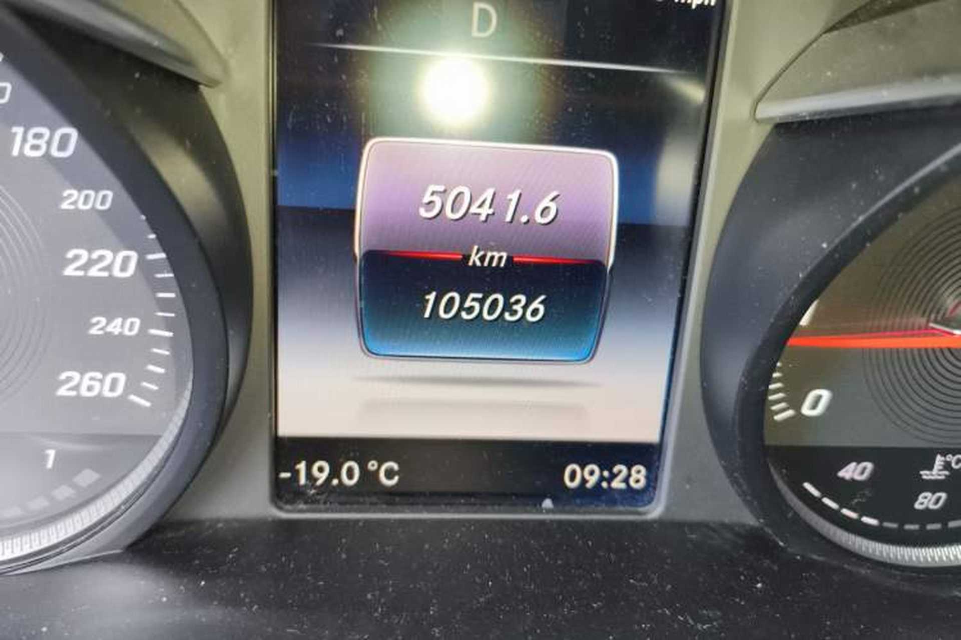 Used Mercedes-Benz GLC 2019 GLC 260 L 4MATIC Dynamic Model Odometer Close Up