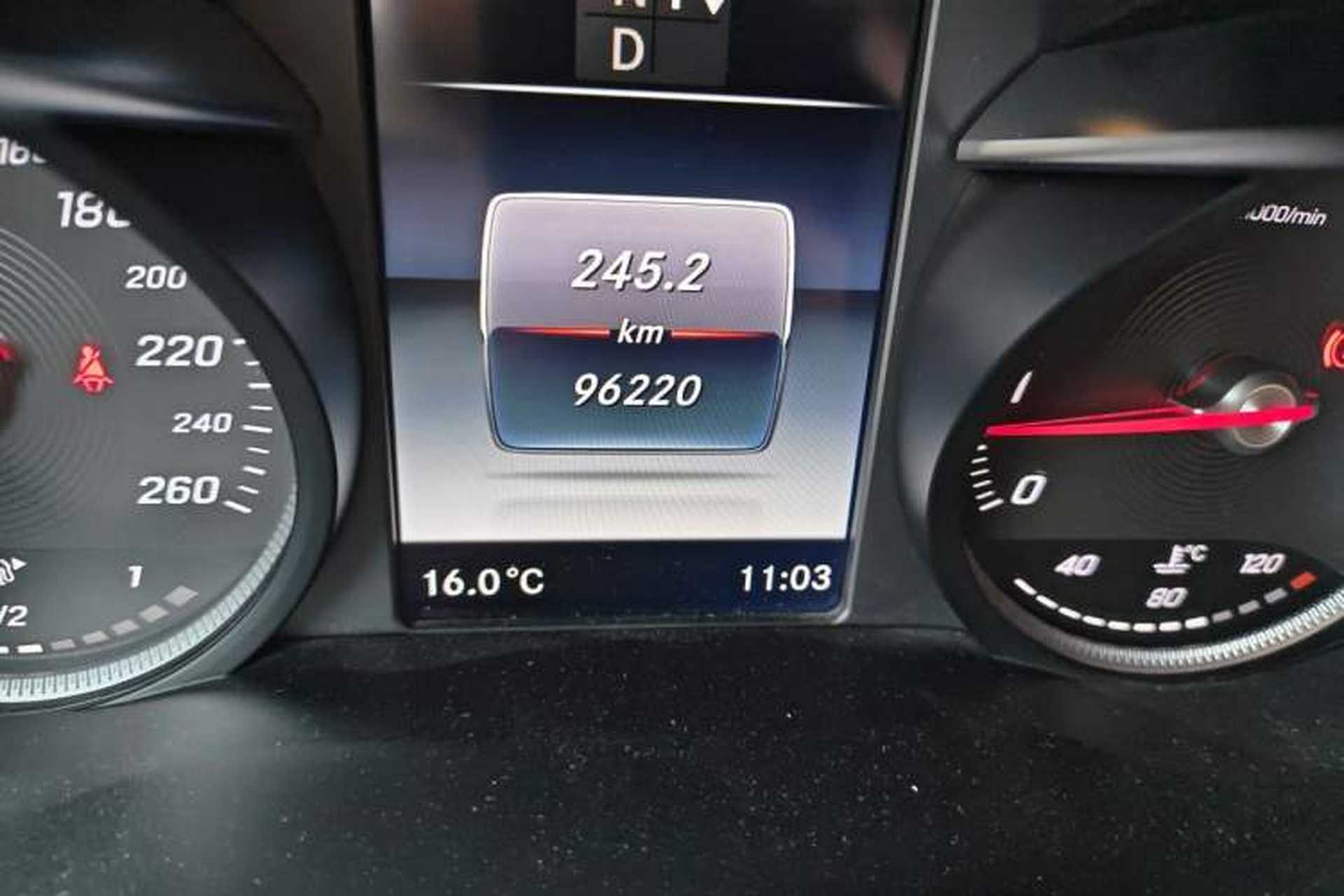 Used Mercedes-Benz GLC 2019 GLC 200 L 4MATIC Odometer Close Up