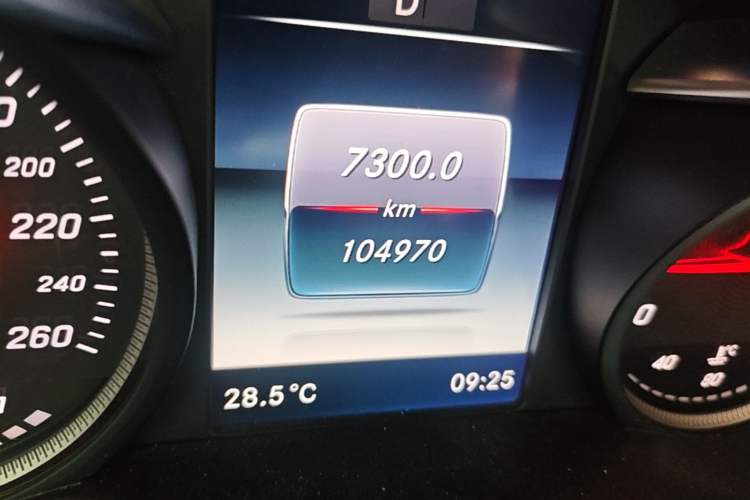 Used Mercedes-Benz GLC 2019 GLC 200 L 4MATIC Odometer Close Up