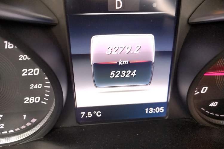 Used Mercedes-Benz GLC 2019 GLC 260 L 4MATIC Dynamic Model Odometer Close Up