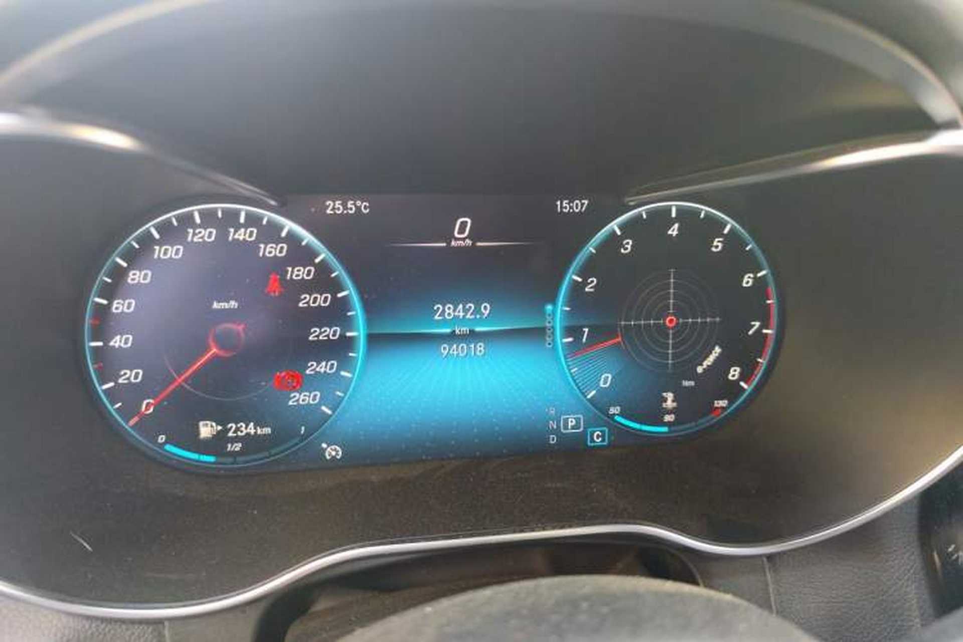 Used Mercedes-Benz GLC 2020 GLC 260 L 4MATIC Dynamic Model Odometer Close Up