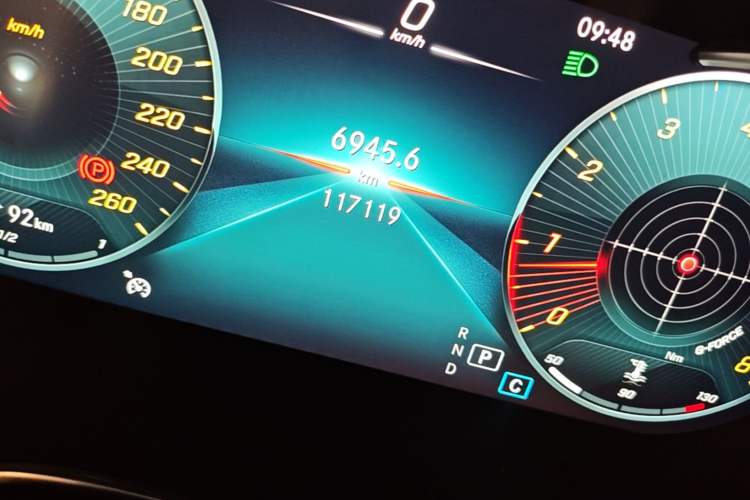 Used Mercedes-Benz GLC 2020 GLC 260 L 4MATIC Luxury Model Odometer Close Up