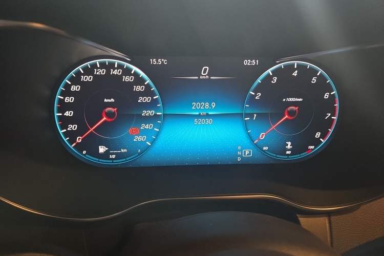 Used Mercedes-Benz GLC 2020 GLC 260 L 4MATIC Luxury Model Odometer Close Up