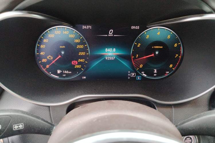 Used Mercedes-Benz GLC 2020 Facelifted GLC 260 L 4MATIC Dynamic Edition Odometer Close Up
