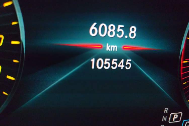 Used Mercedes-Benz GLC 2020 GLC 300 L 4MATIC Luxury Model Odometer Close Up