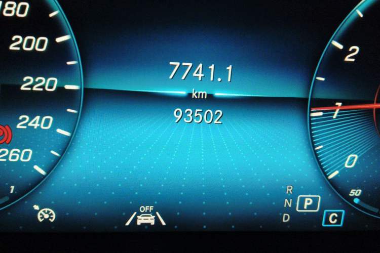 Used Mercedes-Benz GLC 2020 GLC 300 L 4MATIC Dynamic Edition Odometer Close Up
