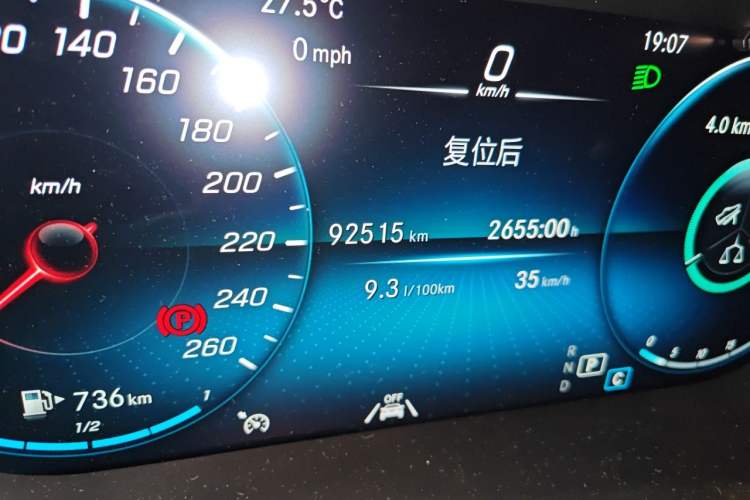 Used Mercedes-Benz GLC 2020 Facelift GLC 300 L 4MATIC Dynamic Edition Odometer Close Up