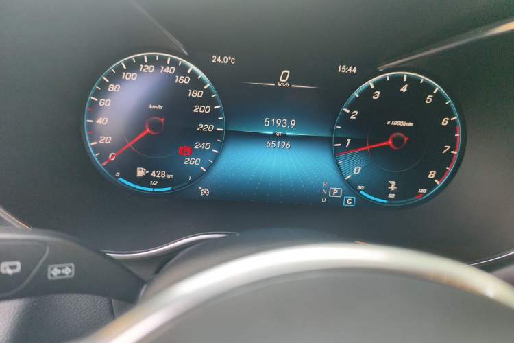 Used Mercedes-Benz GLC 2020 GLC 260 L 4MATIC Luxury Model Odometer Close Up