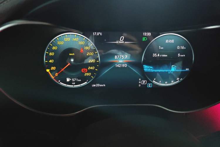 Used Mercedes-Benz GLC 2020 Facelift GLC 260 L 4MATIC Luxury Edition Odometer Close Up