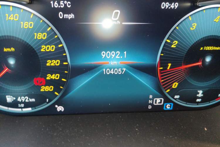 Used Mercedes-Benz GLC 2020 Facelifted GLC 260 L 4MATIC Dynamic Edition Odometer Close Up