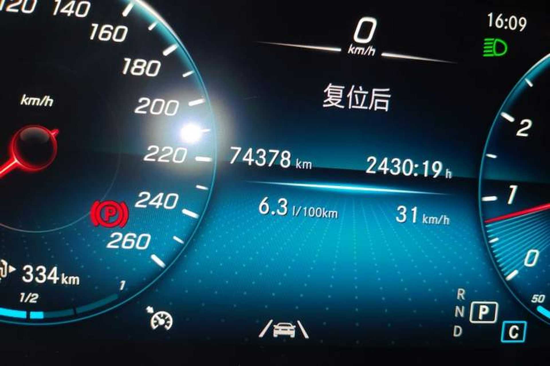Used Mercedes-Benz GLC 2020 Facelift GLC 300 L 4MATIC Dynamic Edition Odometer Close Up