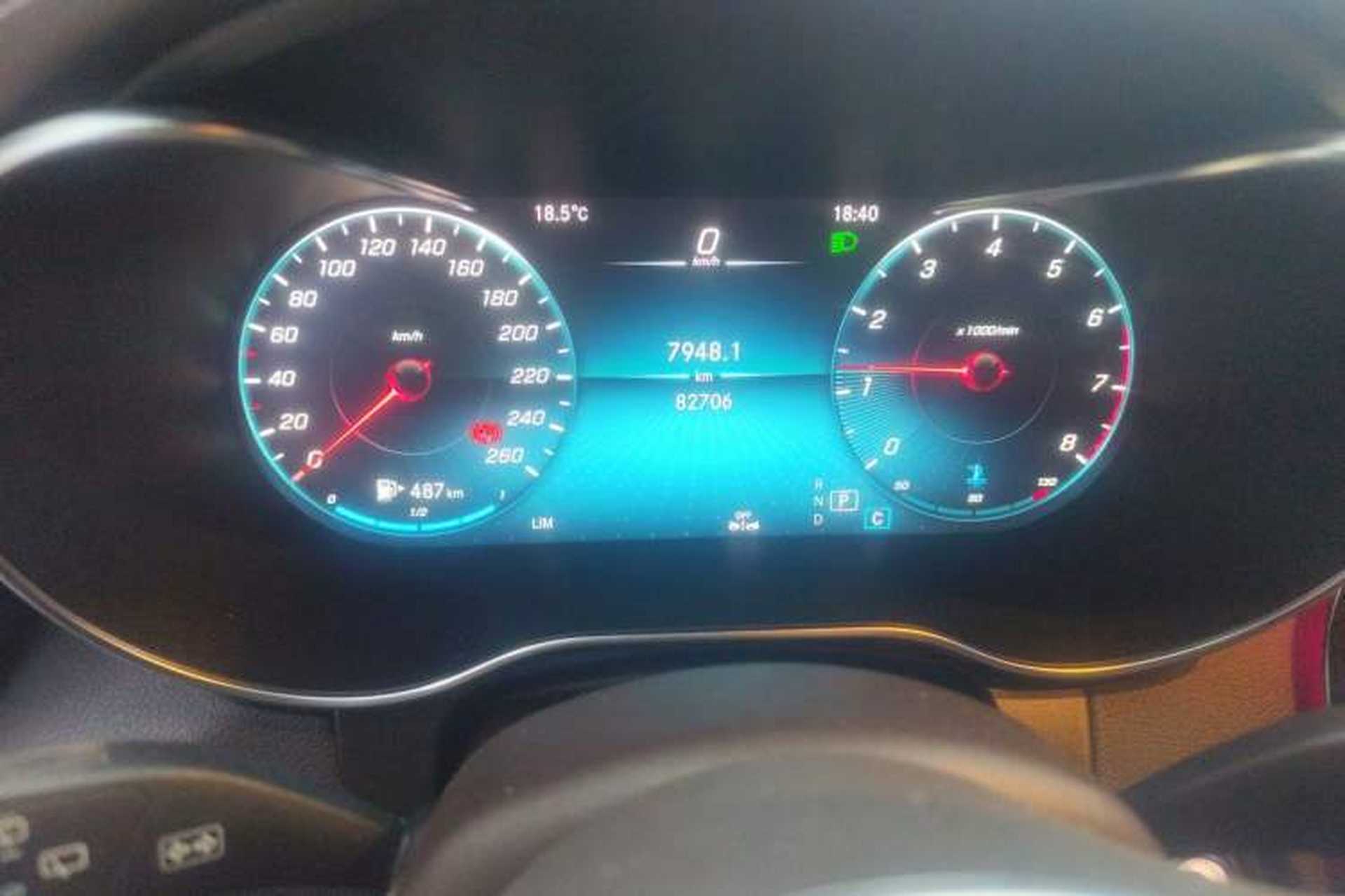 Used Mercedes-Benz GLC 2020 GLC 260 L 4MATIC Luxury Model Odometer Close Up