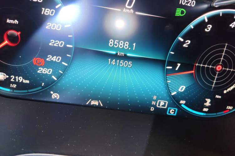 Used Mercedes-Benz GLC 2020 GLC 300 L 4MATIC Dynamic Edition Odometer Close Up