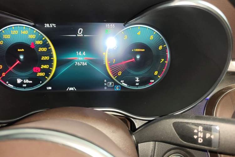 Used Mercedes-Benz GLC 2020 Facelift GLC 300 L 4MATIC Dynamic Edition Odometer Close Up