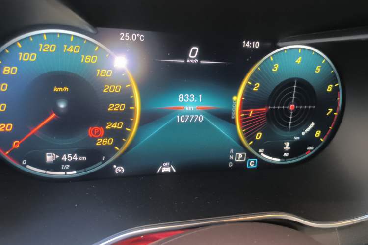 Used Mercedes-Benz GLC 2020 GLC 300 L 4MATIC Dynamic Edition Odometer Close Up