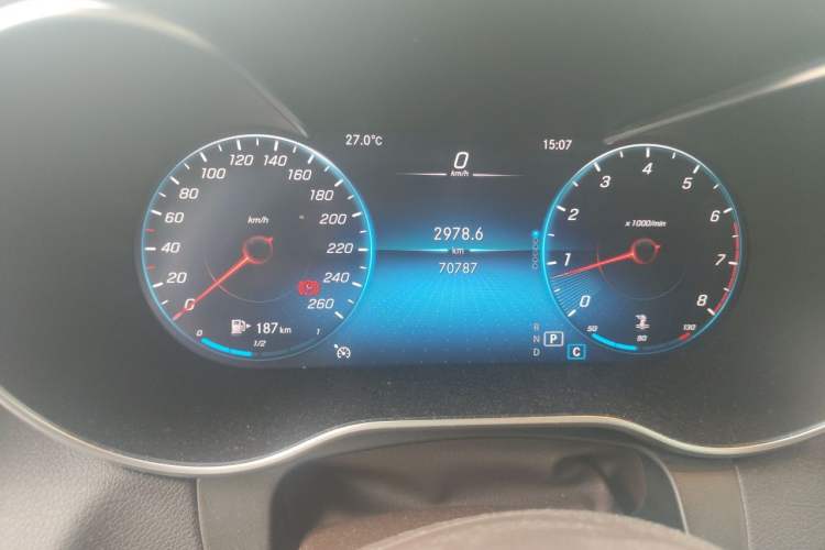 Used Mercedes-Benz GLC 2020 GLC 260 L 4MATIC Luxury Model Odometer Close Up