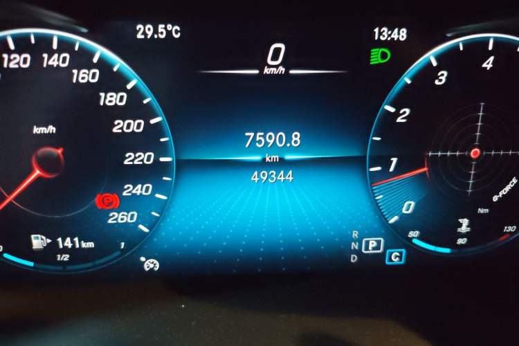 Used Mercedes-Benz GLC 2020 GLC 260 L 4MATIC Luxury Model Odometer Close Up
