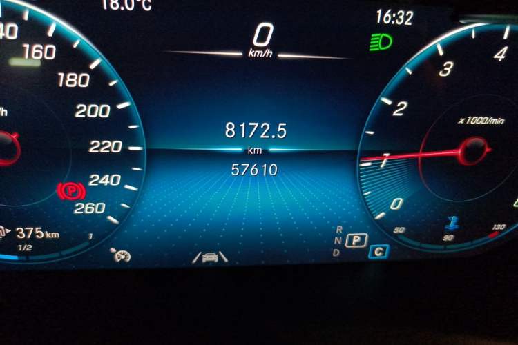 Used Mercedes-Benz GLC 2021 GLC 300 L 4MATIC Dynamic Model Odometer Close Up