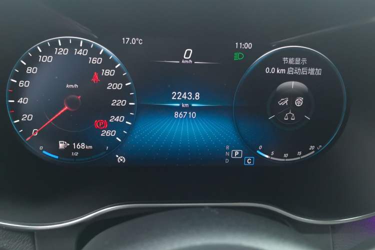 Used Mercedes-Benz GLC 2021 GLC 260 L 4MATIC Luxury Model Odometer Close Up