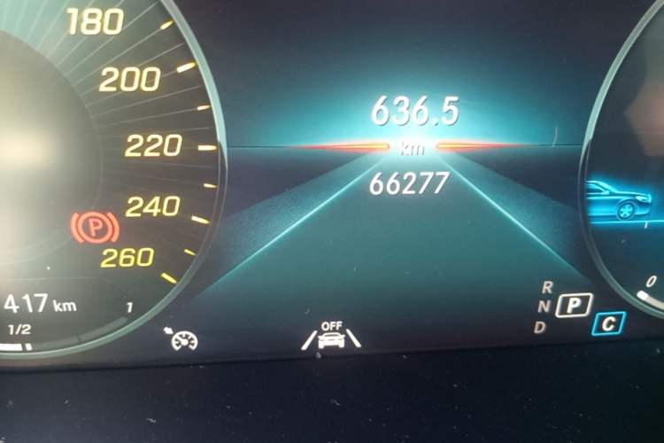 Used Mercedes-Benz GLC 2021 GLC 300 L 4MATIC Dynamic Model Odometer Close Up