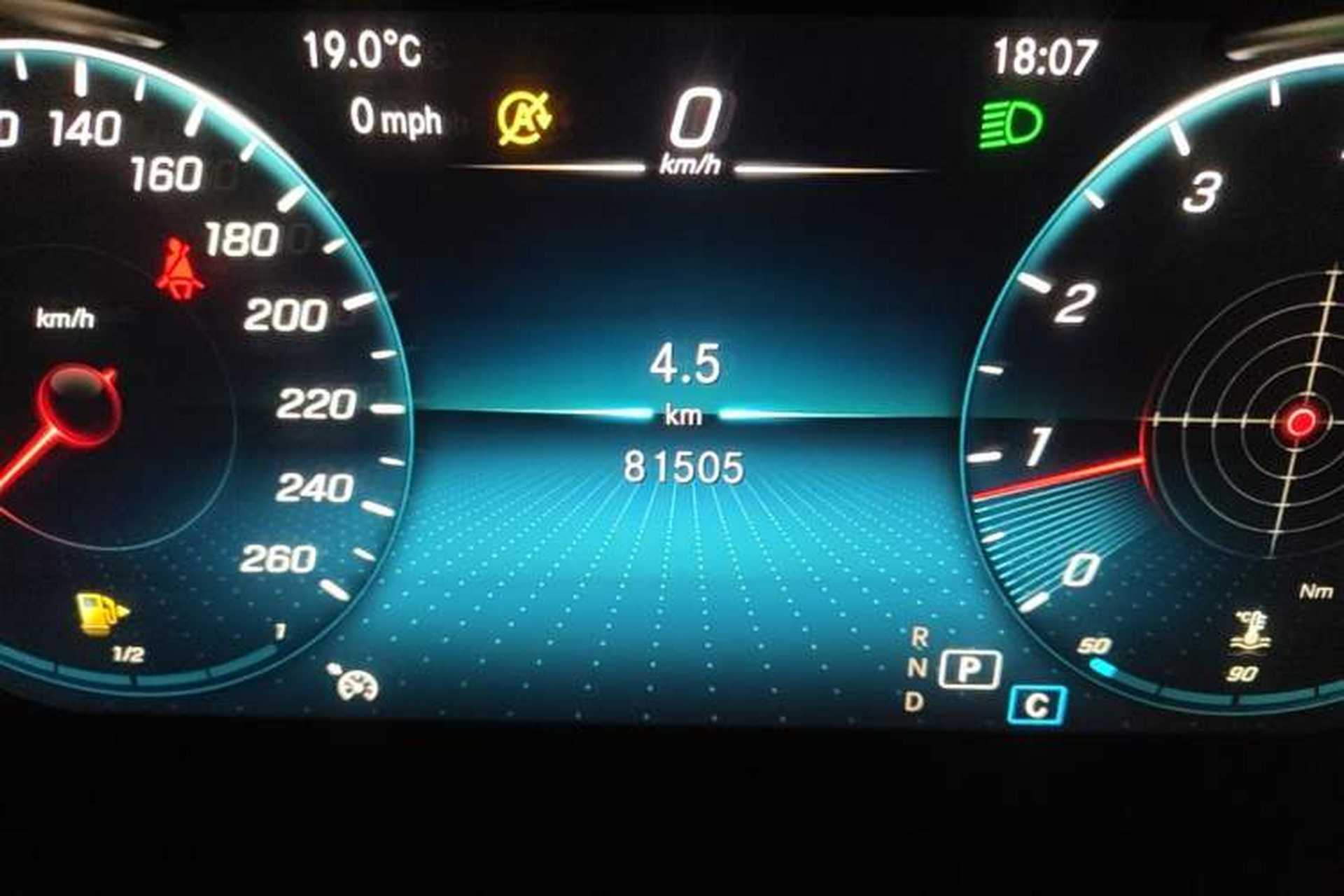 Used Mercedes-Benz GLC 2021 GLC 260 L 4MATIC Luxury Model Odometer Close Up