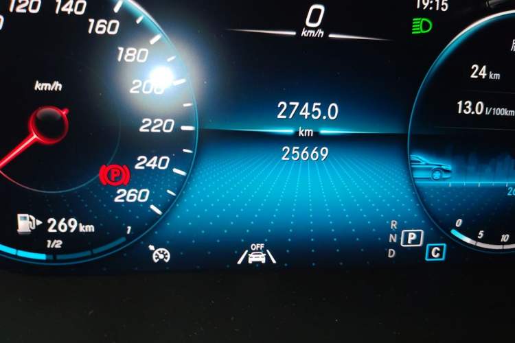 Used Mercedes-Benz GLC 2021 GLC 300 L 4MATIC Dynamic Model Odometer Close Up